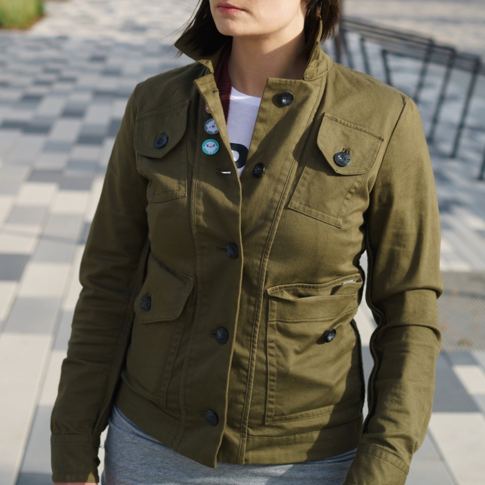 Diesel Moto Jacket shacket - army green